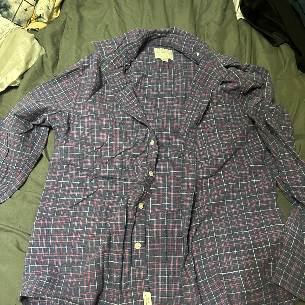 American Eagle Plaid Flannel Shirt
